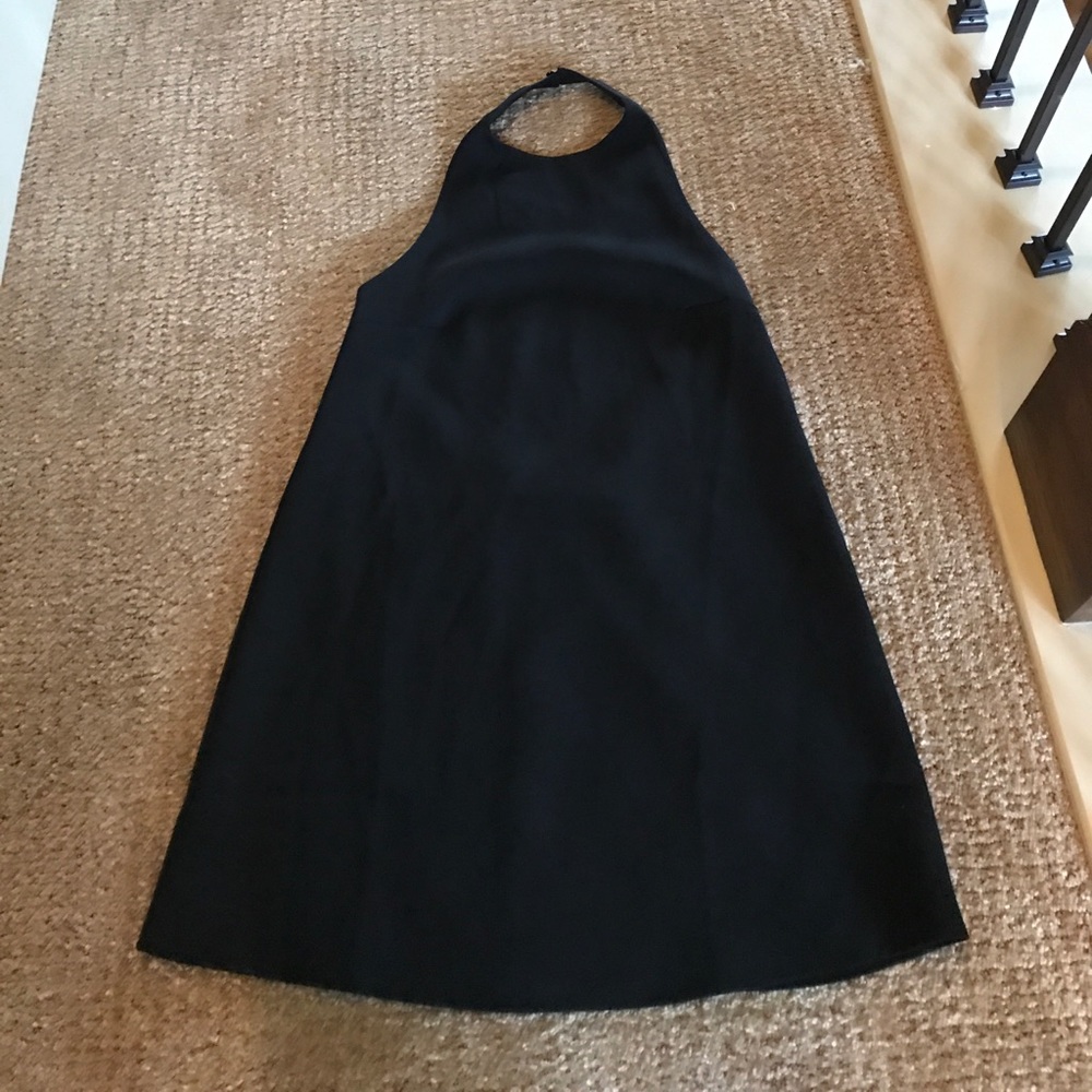 Black low back dress